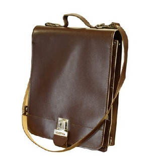 Czech Messenger Bag Satchel with Shoulder Strap part Leather Multiple Comnpartments